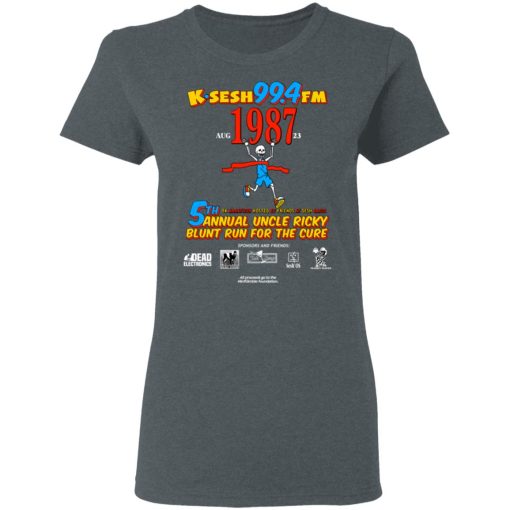 K·SESH 99.4FM 1987 5th Annual Uncle Ricky Lunt Run For The Cure T-Shirts, Hoodies, Long Sleeve 12