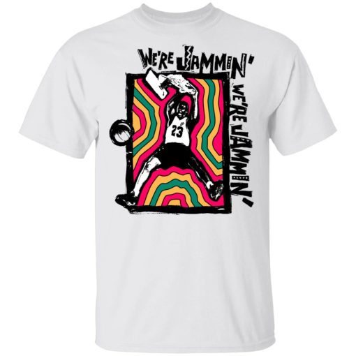 We're Jammin' Bob Marley Michael Jordan 23 T-Shirts, Hoodies, Long Sleeve 4