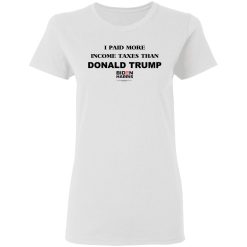 I Paid More Income Taxes Than Donald Trump Biden Harris 2020 T-Shirts, Hoodies, Long Sleeve 32