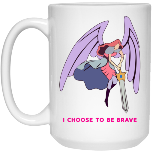 I Choose To Be Brave Queen Angella Mug 3