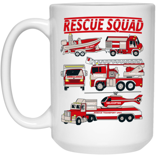 Fire Truck Rescue Squad Mug 4
