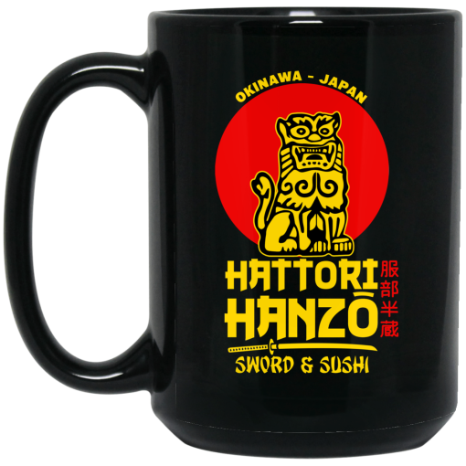 Hattori Hanzo Sword & Sushi Okinawa Japan Mug 3