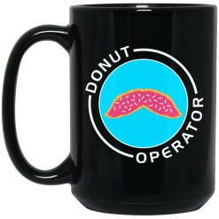 Donut Operator Sprinkles Mustache Mug 6