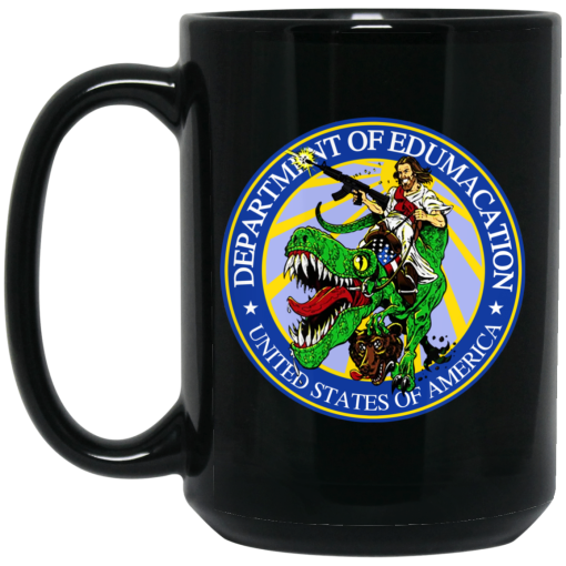 Department Of Edumacation United States Of America T-Rex Jesus Mug 3