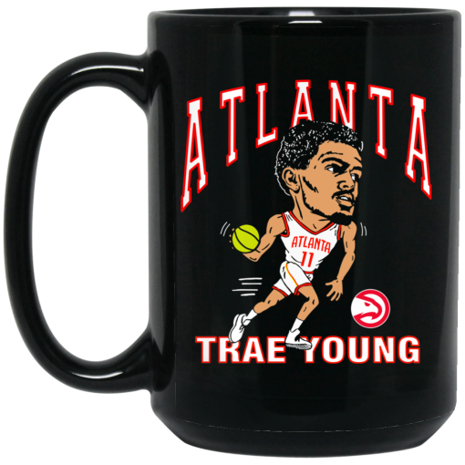 Atlanta Trae Young Hawks Caricature Mug 3