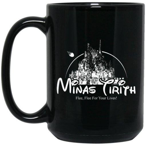 Minas Tirith Flee Flee For Your Lives Mug 3