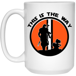 This Is The Way The Mandalorian Silhouette Star Wars Mug 5