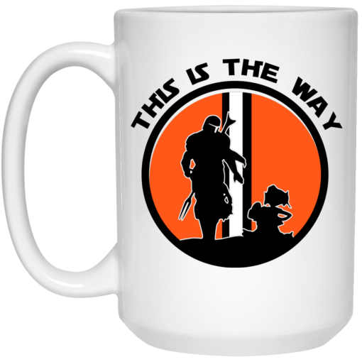 This Is The Way The Mandalorian Silhouette Star Wars Mug 3