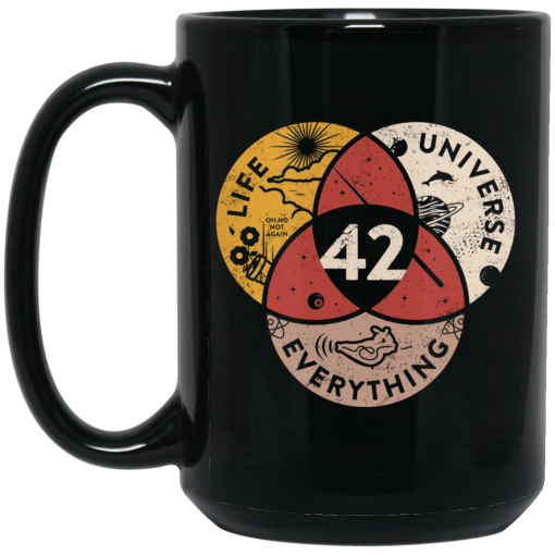Science 42 Angel Number Life Universe Everything Number 42 Mug 3