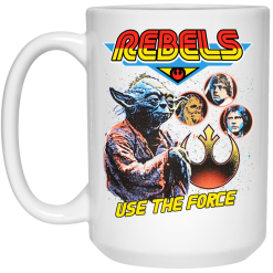 Star Wars Rebels Use The Force Yoda Luke Skywalker Chewbacca Han Solo Mug 6