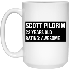 Scott Pilgrim 22 Years Old Rating Awesome Mug 5