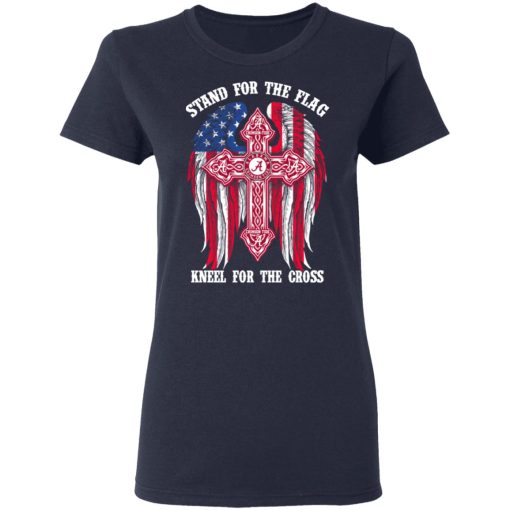 Alabama Crimson Tide Stand For The Flag Kneel For The Cross T-Shirts, Hoodies, Long Sleeve 13