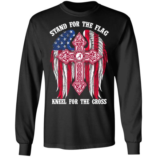 Alabama Crimson Tide Stand For The Flag Kneel For The Cross T-Shirts, Hoodies, Long Sleeve 17