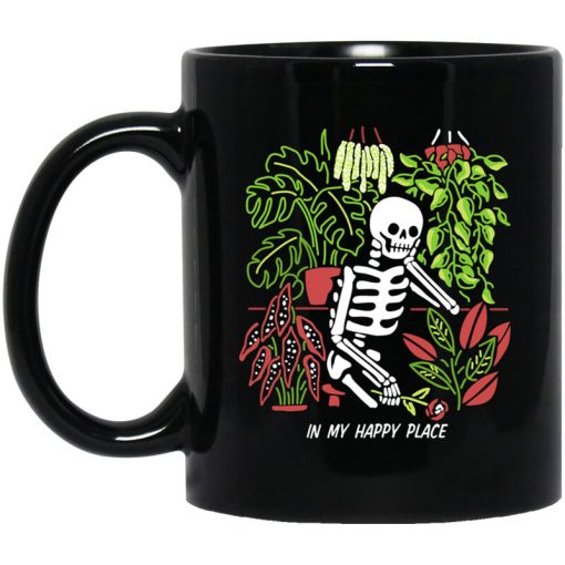 Skull Skeleton In My Happy Place Mug