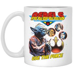 Star Wars Rebels Use The Force Yoda Luke Skywalker Chewbacca Han Solo Mug