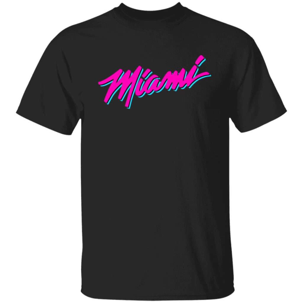 miami heat shirt pink and blue