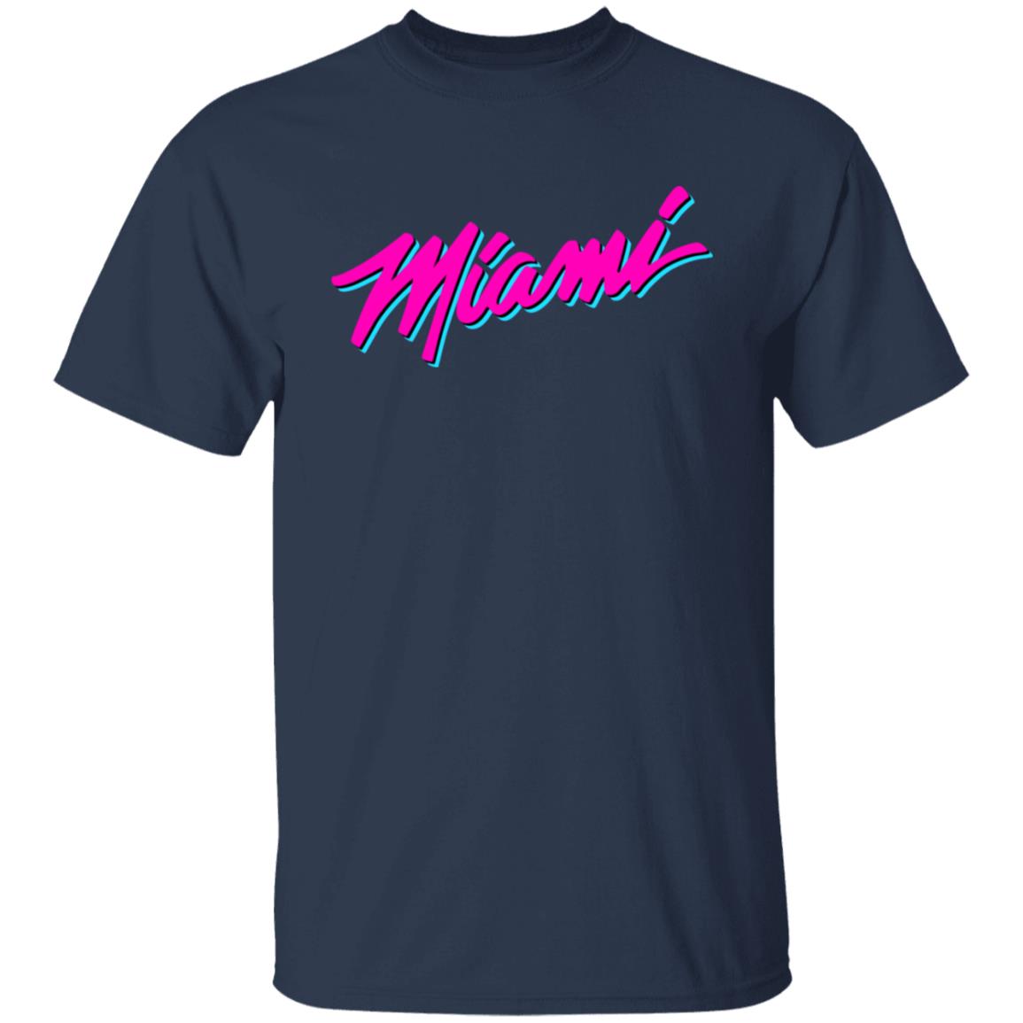 Miami Heat White Hot Vice T-Shirt - Online Shoping
