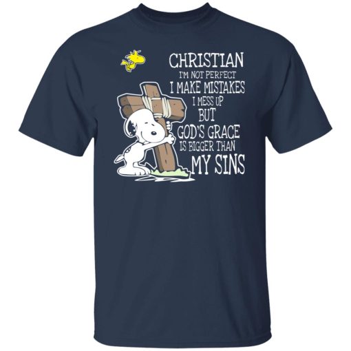 Snoopy I'm Christian I'm Not Perfect I Make Mistakes I Mess Up But God’s Grace Is Bigger Than My Sins T-Shirts, Hoodies, Long Sleeve 5