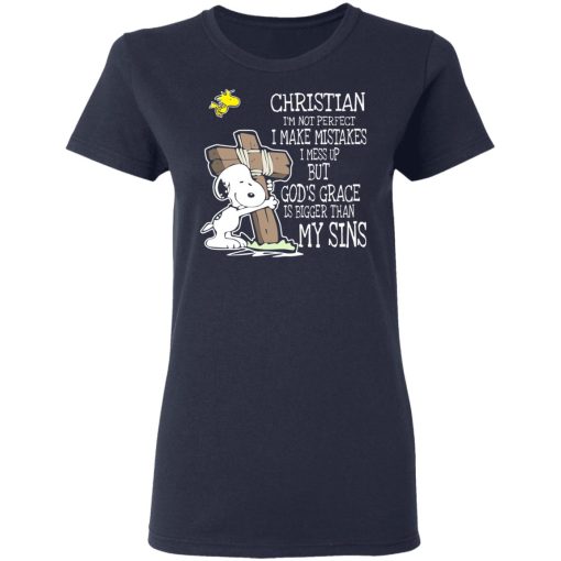 Snoopy I'm Christian I'm Not Perfect I Make Mistakes I Mess Up But God’s Grace Is Bigger Than My Sins T-Shirts, Hoodies, Long Sleeve 14