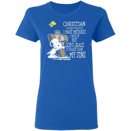 Snoopy I'm Christian I'm Not Perfect I Make Mistakes I Mess Up But God’s Grace Is Bigger Than My Sins T-Shirts, Hoodies, Long Sleeve 15