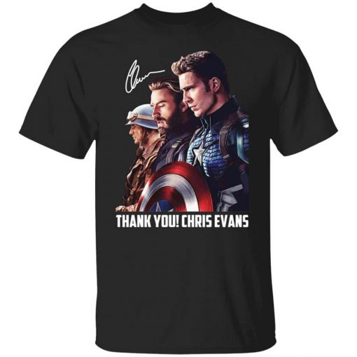 Captain America Thank You Chris Evans Signature T-Shirt