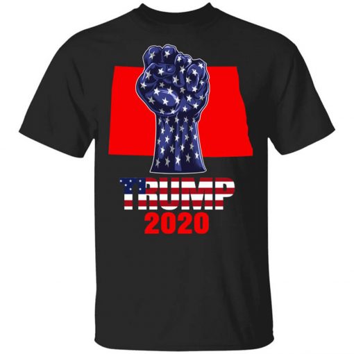 North Dakota 4 President Donald Trump 2020 Election Us Flag T-Shirt