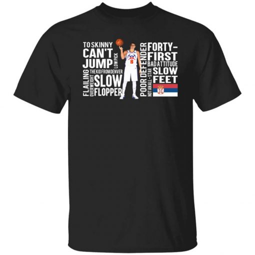 Too Skinny Can't Jump Low Pick The Kid From Denver T-Shirt