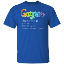 Gaymer Gaymer Noun A Gay One Plays Video Games T-Shirts, Hoodies, Long Sleeve 31