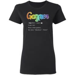 Gaymer Gaymer Noun A Gay One Plays Video Games T-Shirts, Hoodies, Long Sleeve 34