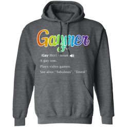 Gaymer Gaymer Noun A Gay One Plays Video Games T-Shirts, Hoodies, Long Sleeve 48