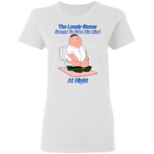 The Lonely Stoner Seems To Free His Mind At Night Peter Griffin Version T-Shirts, Hoodies, Long Sleeve 9