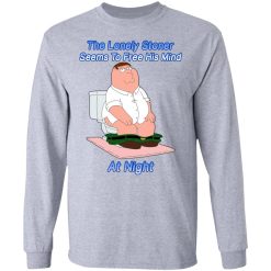 The Lonely Stoner Seems To Free His Mind At Night Peter Griffin Version T-Shirts, Hoodies, Long Sleeve 35