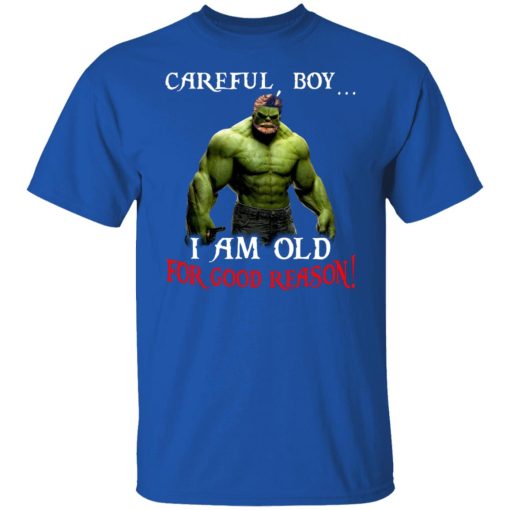 Hulk: Careful Boy I Am Old For Good Reason T-Shirts, Hoodies, Long Sleeve 7