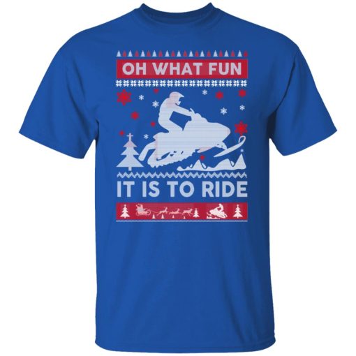 Snowmobile Sweater Christmas Oh What Fun It Is To Ride T-Shirts, Hoodies, Long Sleeve 7