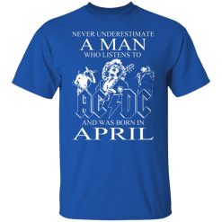 Never Underestimate A Man Who Listens To AC DC And Was Born In April T-Shirts, Hoodies, Long Sleeve 31