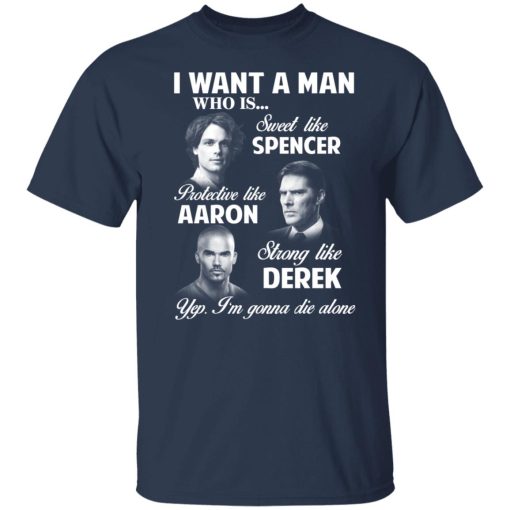 I Want A Man Who Is Sweet Like Spencer Protective Like Aaron Strong Like Derek T-Shirts, Hoodies, Long Sleeve 6