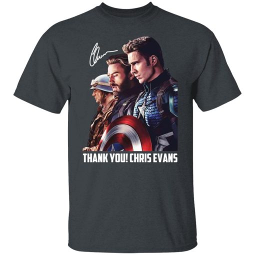 Captain America Thank You Chris Evans Signature T-Shirts, Hoodies, Long Sleeve 3