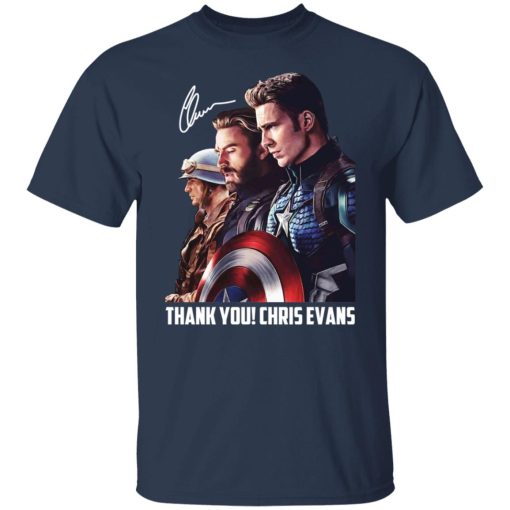 Captain America Thank You Chris Evans Signature T-Shirts, Hoodies, Long ...