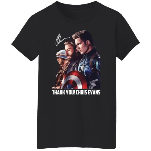 Captain America Thank You Chris Evans Signature T-Shirts, Hoodies, Long Sleeve 10