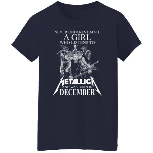 A Girl Who Listens To Metallica And Was Born In December T-Shirts, Hoodies, Long Sleeve 13