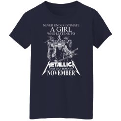 A Girl Who Listens To Metallica And Was Born In November T-Shirts, Hoodies, Long Sleeve 38