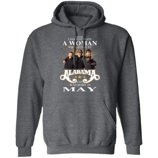 A Woman Who Listens To Alabama And Was Born In May T-Shirts, Hoodies, Long Sleeve 24