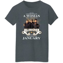A Woman Who Listens To Alabama And Was Born In January T-Shirts, Hoodies, Long Sleeve 36