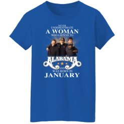 A Woman Who Listens To Alabama And Was Born In January T-Shirts, Hoodies, Long Sleeve 40