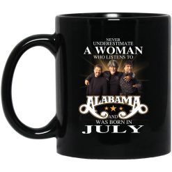 A Woman Who Listens To Alabama And Was Born In July Mug
