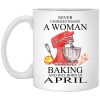 A Woman Who Loves Baking And Was Born In April Mug