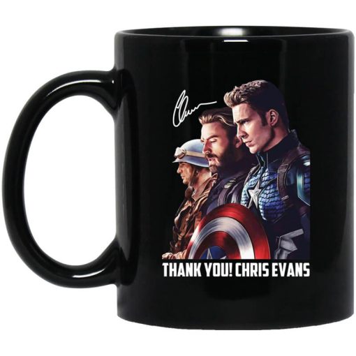 Captain America Thank You Chris Evans Signature Mug