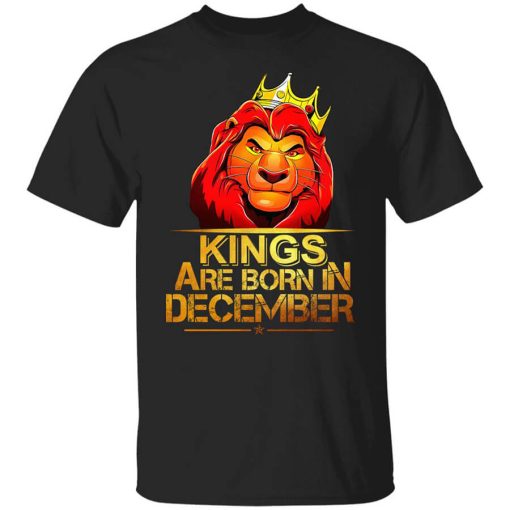 Lion King Are Born In December T-Shirt