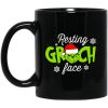 Resting Grinch Face Christmas Mug