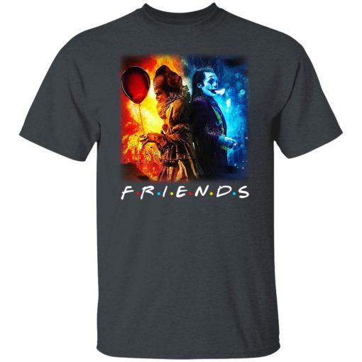 Joker And Pennywise Friends T-Shirts, Hoodies, Long Sleeve 3
